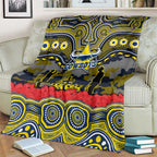 ANZAC Day North Queensland Cowboys Blanket Military Memorial Aboriginal Indigenous Art