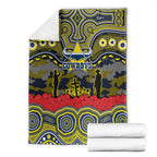 ANZAC Day North Queensland Cowboys Blanket Military Memorial Aboriginal Indigenous Art