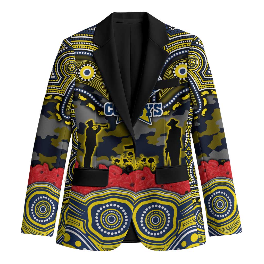 ANZAC Day North Queensland Cowboys Blazer Military Memorial Aboriginal Indigenous Art