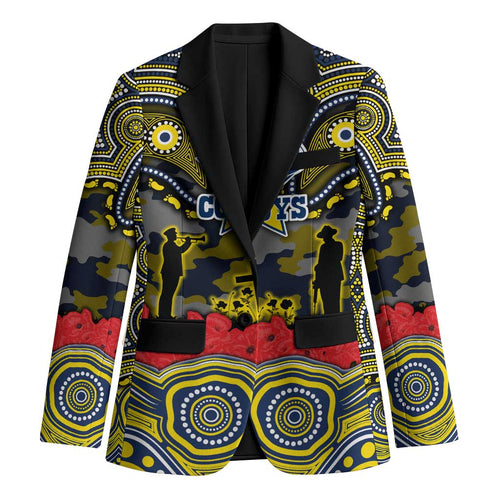 ANZAC Day North Queensland Cowboys Blazer Military Memorial Aboriginal Indigenous Art