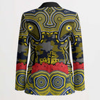 ANZAC Day North Queensland Cowboys Blazer Military Memorial Aboriginal Indigenous Art