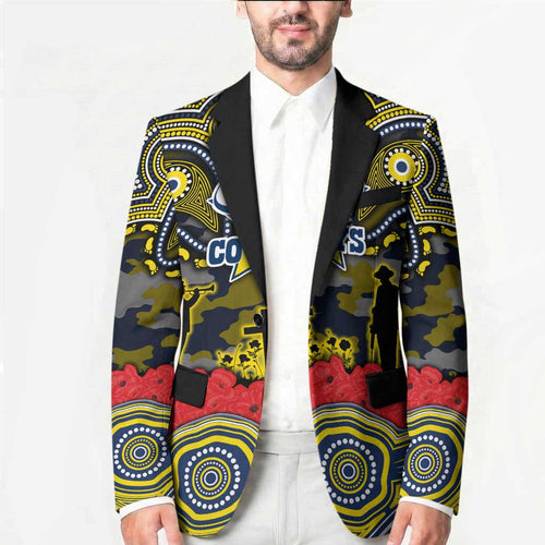 ANZAC Day North Queensland Cowboys Blazer Military Memorial Aboriginal Indigenous Art