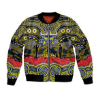 ANZAC Day North Queensland Cowboys Bomber Jacket Military Memorial Aboriginal Indigenous Art