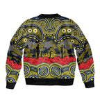 ANZAC Day North Queensland Cowboys Bomber Jacket Military Memorial Aboriginal Indigenous Art