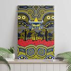 ANZAC Day North Queensland Cowboys Canvas Wall Art Military Memorial Aboriginal Indigenous Art