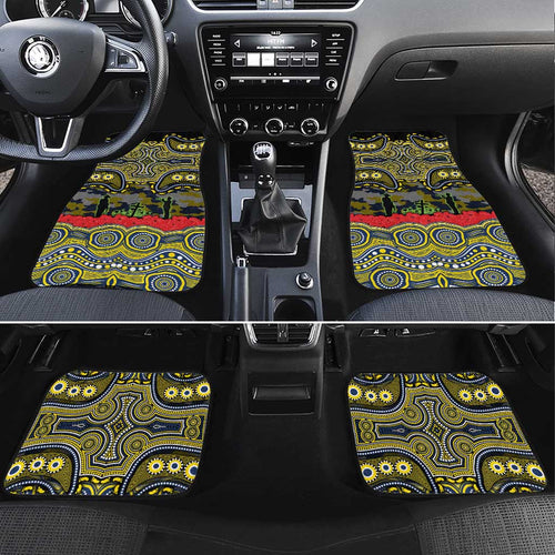 ANZAC Day North Queensland Cowboys Car Mats Military Memorial Aboriginal Indigenous Art