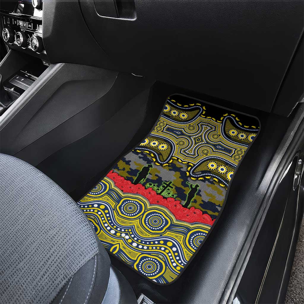 ANZAC Day North Queensland Cowboys Car Mats Military Memorial Aboriginal Indigenous Art