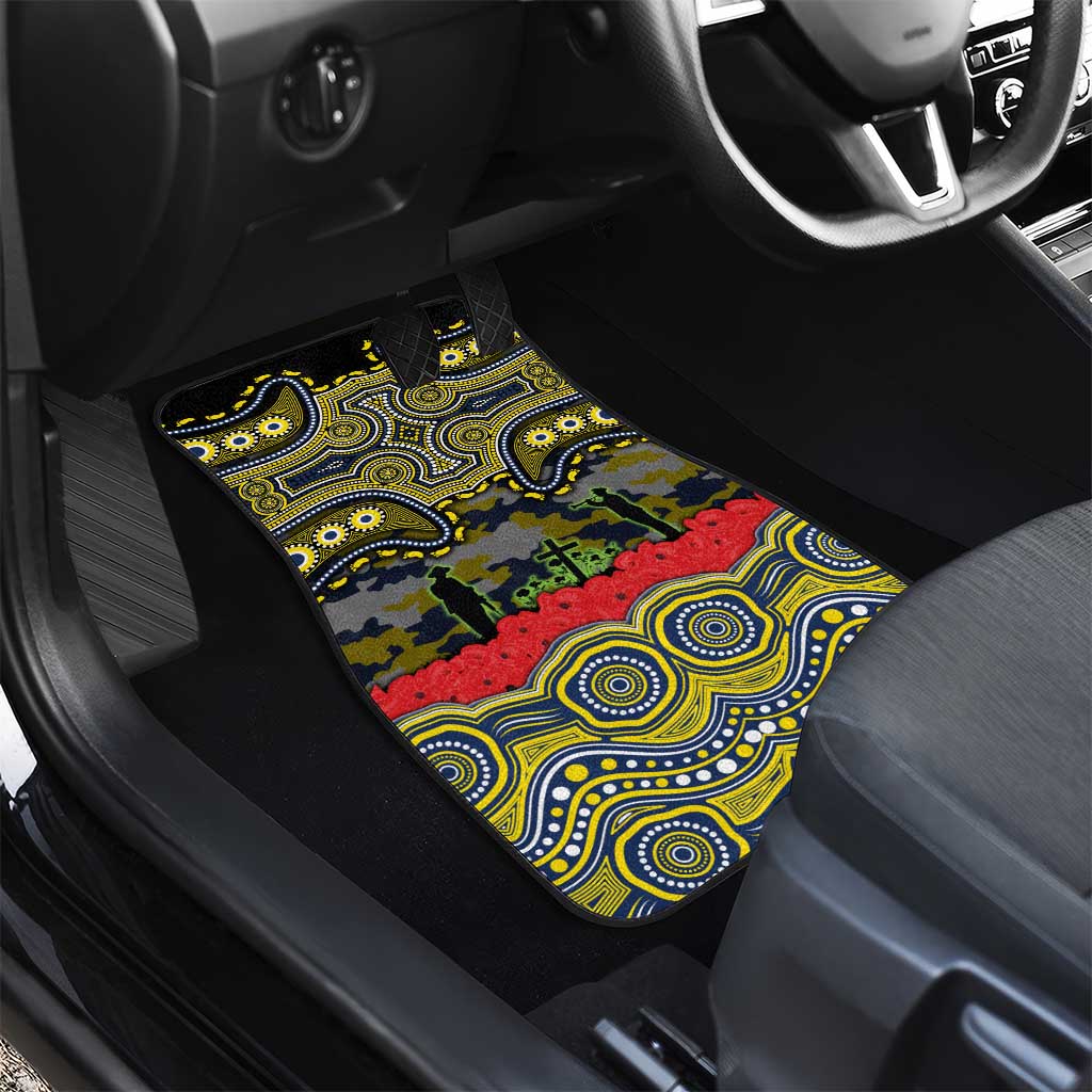 ANZAC Day North Queensland Cowboys Car Mats Military Memorial Aboriginal Indigenous Art