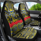 ANZAC Day North Queensland Cowboys Car Seat Cover Military Memorial Aboriginal Indigenous Art