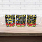 ANZAC Day North Queensland Cowboys Ceramic Mug Military Memorial Aboriginal Indigenous Art