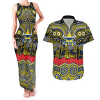 ANZAC Day North Queensland Cowboys Couples Matching Tank Maxi Dress and Hawaiian Shirt Military Memorial Aboriginal Indigenous Art