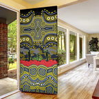 ANZAC Day North Queensland Cowboys Door Cover Military Memorial Aboriginal Indigenous Art