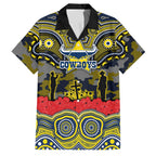 ANZAC Day North Queensland Cowboys Family Matching Tank Maxi Dress and Hawaiian Shirt Military Memorial Aboriginal Indigenous Art