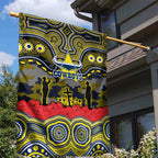 ANZAC Day North Queensland Cowboys Garden Flag Military Memorial Aboriginal Indigenous Art