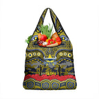 ANZAC Day North Queensland Cowboys Grocery Bag Military Memorial Aboriginal Indigenous Art