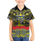 ANZAC Day North Queensland Cowboys Hawaiian Shirt Military Memorial Aboriginal Indigenous Art