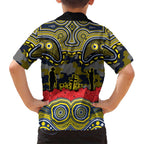 ANZAC Day North Queensland Cowboys Hawaiian Shirt Military Memorial Aboriginal Indigenous Art