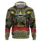 ANZAC Day North Queensland Cowboys Hoodie Military Memorial Aboriginal Indigenous Art