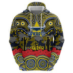 ANZAC Day North Queensland Cowboys Hoodie Military Memorial Aboriginal Indigenous Art