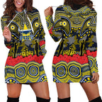 ANZAC Day North Queensland Cowboys Hoodie Dress Military Memorial Aboriginal Indigenous Art