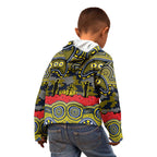 ANZAC Day North Queensland Cowboys Kid Hoodie Military Memorial Aboriginal Indigenous Art
