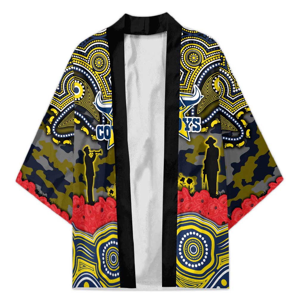 ANZAC Day North Queensland Cowboys Kimono Military Memorial Aboriginal Indigenous Art