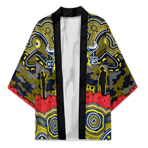 ANZAC Day North Queensland Cowboys Kimono Military Memorial Aboriginal Indigenous Art