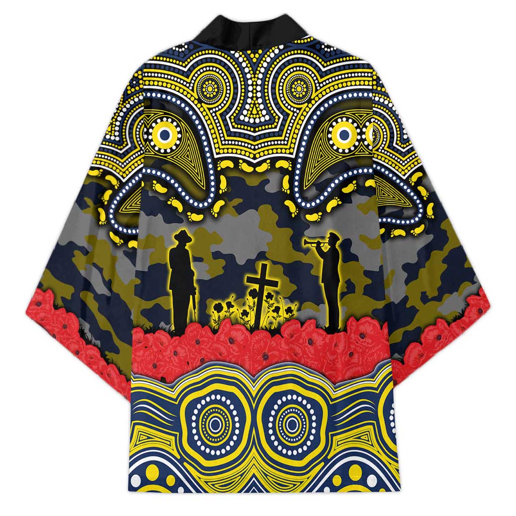 ANZAC Day North Queensland Cowboys Kimono Military Memorial Aboriginal Indigenous Art