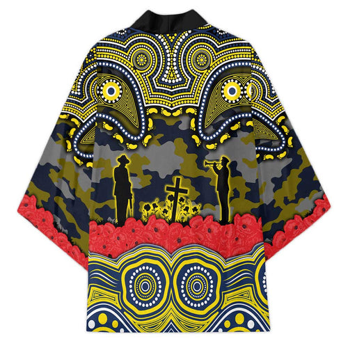 ANZAC Day North Queensland Cowboys Kimono Military Memorial Aboriginal Indigenous Art