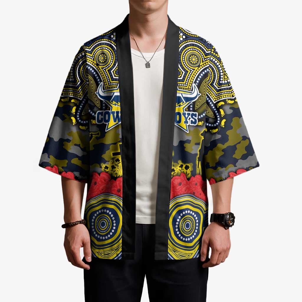 ANZAC Day North Queensland Cowboys Kimono Military Memorial Aboriginal Indigenous Art