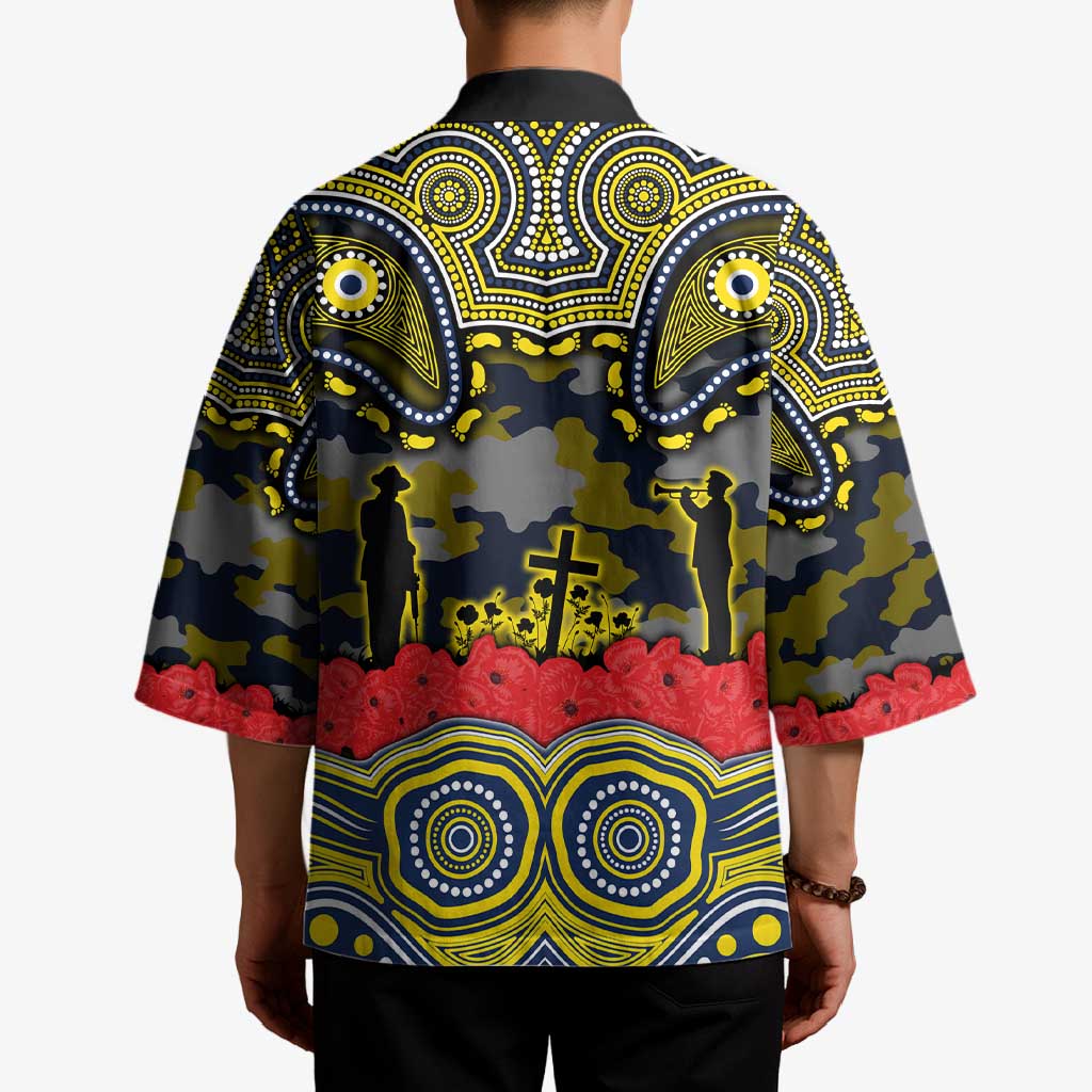 ANZAC Day North Queensland Cowboys Kimono Military Memorial Aboriginal Indigenous Art
