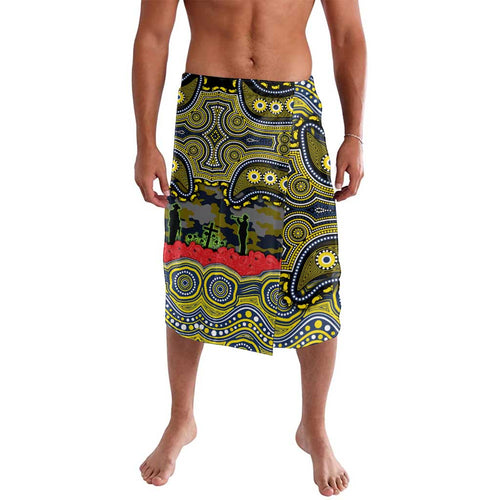 ANZAC Day North Queensland Cowboys Lavalava Military Memorial Aboriginal Indigenous Art