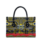 ANZAC Day North Queensland Cowboys Leather Bag Military Memorial Aboriginal Indigenous Art