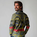 ANZAC Day North Queensland Cowboys Long Sleeve Polo Shirt Military Memorial Aboriginal Indigenous Art