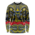 ANZAC Day North Queensland Cowboys Long Sleeve Shirt Military Memorial Aboriginal Indigenous Art