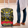 ANZAC Day North Queensland Cowboys Luggage Cover Military Memorial Aboriginal Indigenous Art
