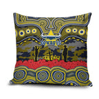 ANZAC Day North Queensland Cowboys Pillow Cover Military Memorial Aboriginal Indigenous Art
