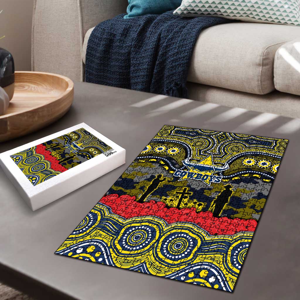 ANZAC Day North Queensland Cowboys Puzzle Military Memorial Aboriginal Indigenous Art