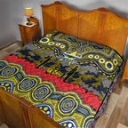 ANZAC Day North Queensland Cowboys Quilt Military Memorial Aboriginal Indigenous Art