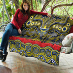 ANZAC Day North Queensland Cowboys Quilt Military Memorial Aboriginal Indigenous Art