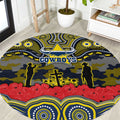 ANZAC Day North Queensland Cowboys Round Carpet Military Memorial Aboriginal Indigenous Art
