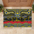 ANZAC Day North Queensland Cowboys Rubber Doormat Military Memorial Aboriginal Indigenous Art
