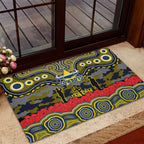 ANZAC Day North Queensland Cowboys Rubber Doormat Military Memorial Aboriginal Indigenous Art