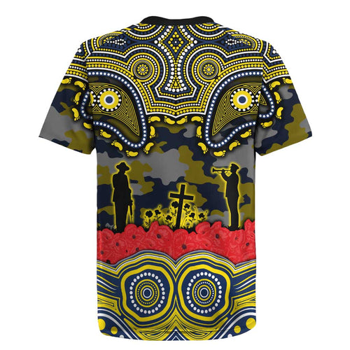 ANZAC Day North Queensland Cowboys Rugby Jersey Military Memorial Aboriginal Indigenous Art