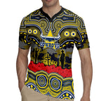 ANZAC Day North Queensland Cowboys Rugby Jersey Military Memorial Aboriginal Indigenous Art