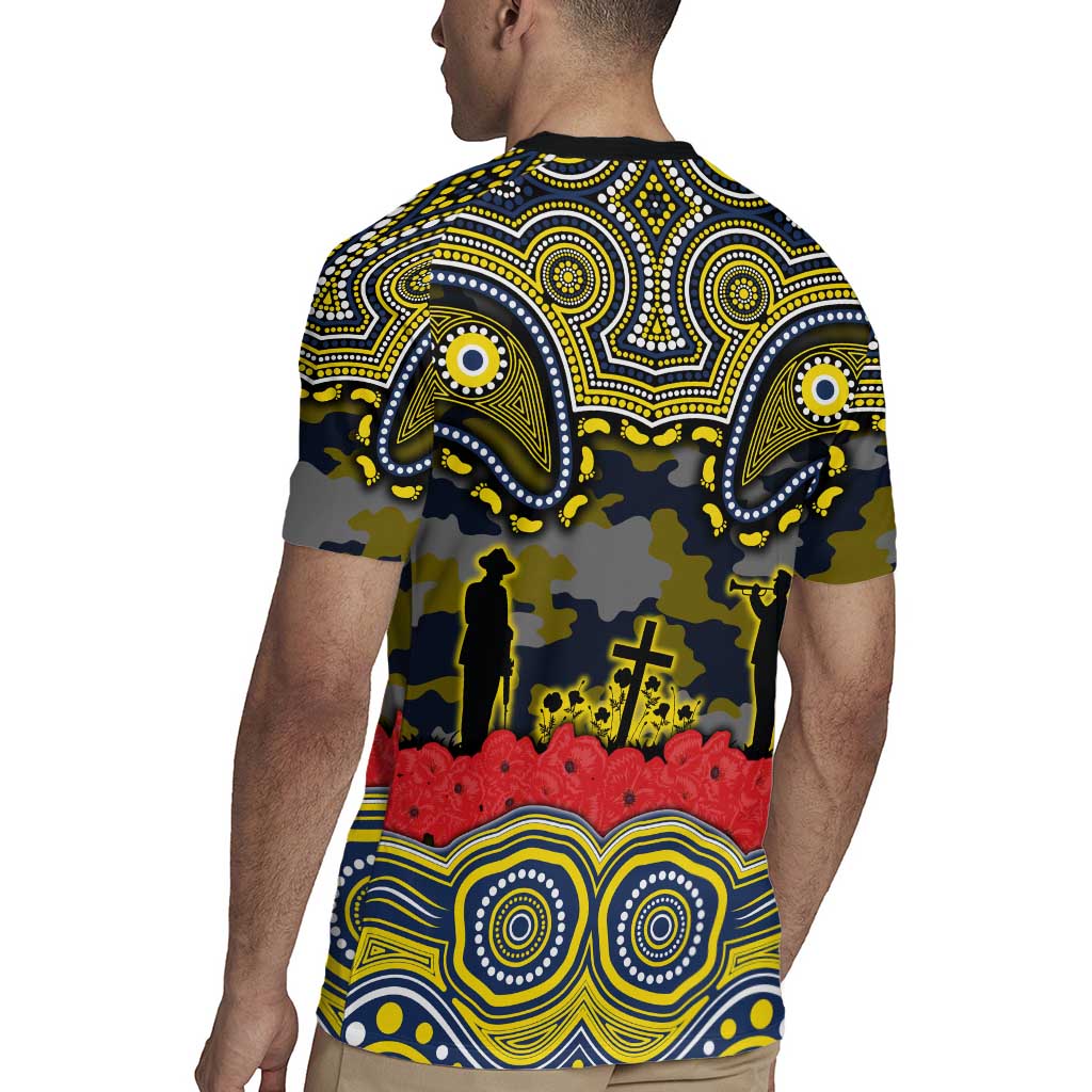 ANZAC Day North Queensland Cowboys Rugby Jersey Military Memorial Aboriginal Indigenous Art