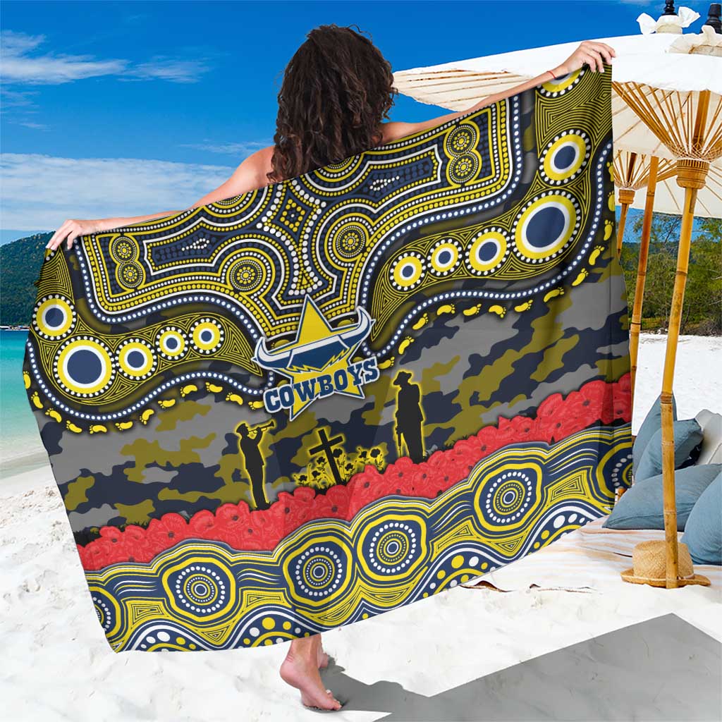 ANZAC Day North Queensland Cowboys Sarong Military Memorial Aboriginal Indigenous Art