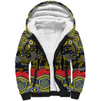 ANZAC Day North Queensland Cowboys Sherpa Hoodie Military Memorial Aboriginal Indigenous Art
