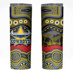 ANZAC Day North Queensland Cowboys Skinny Tumbler Military Memorial Aboriginal Indigenous Art