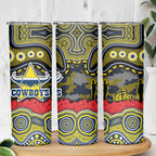 ANZAC Day North Queensland Cowboys Skinny Tumbler Military Memorial Aboriginal Indigenous Art